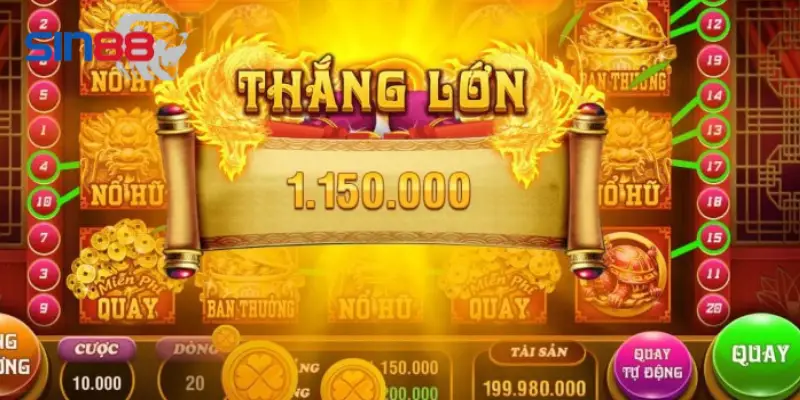 Nổ Hũ trò chơi hấp dẫn nhất tại SIN88 nên chơi ngay