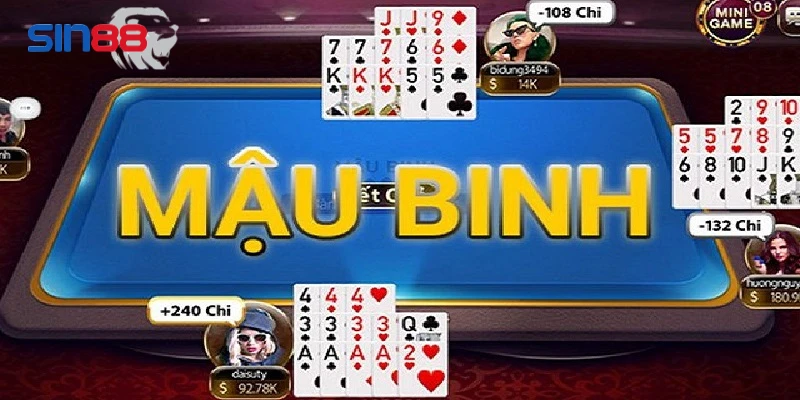 Mậu bình là trò chơi bài cuốn hút của SIN88