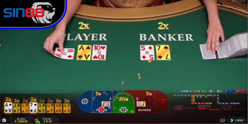 SIN88 cung cấp nhiều phiên bản Baccarat đặc sắc thưởng cao