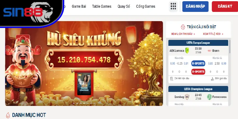 SIN88 mang đến trải nghiệm khác biệt và chuyên nghiệp